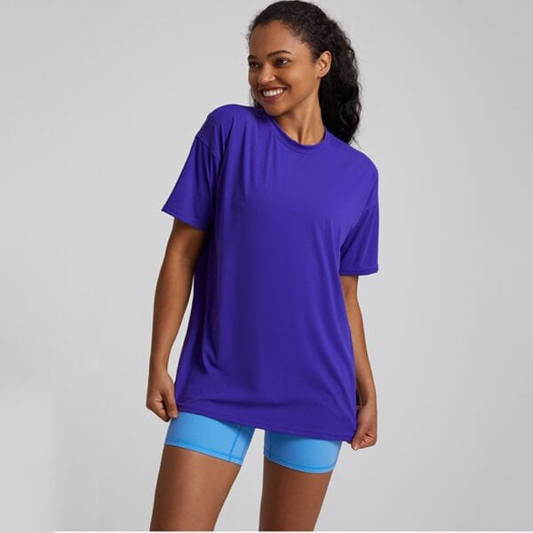 Women Loose Soft Breathable Comfortable Sports Yoga Gym T-shirts - Image 2