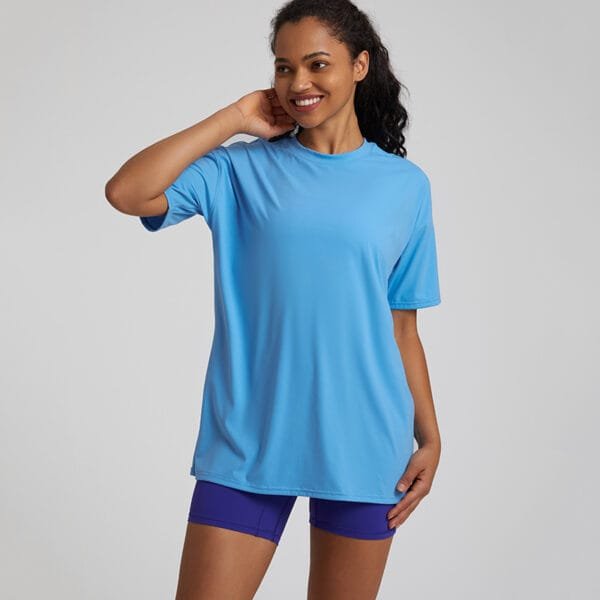 Women Loose Soft Breathable Comfortable Sports Yoga Gym T-shirts - Image 11