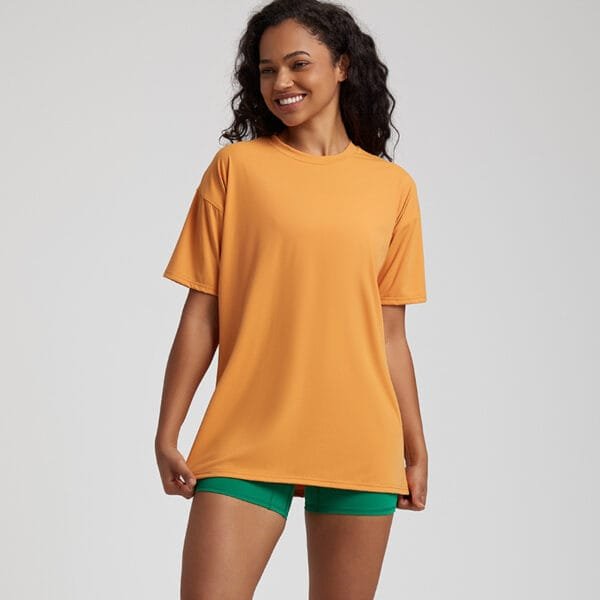 Women Loose Soft Breathable Comfortable Sports Yoga Gym T-shirts - Image 4