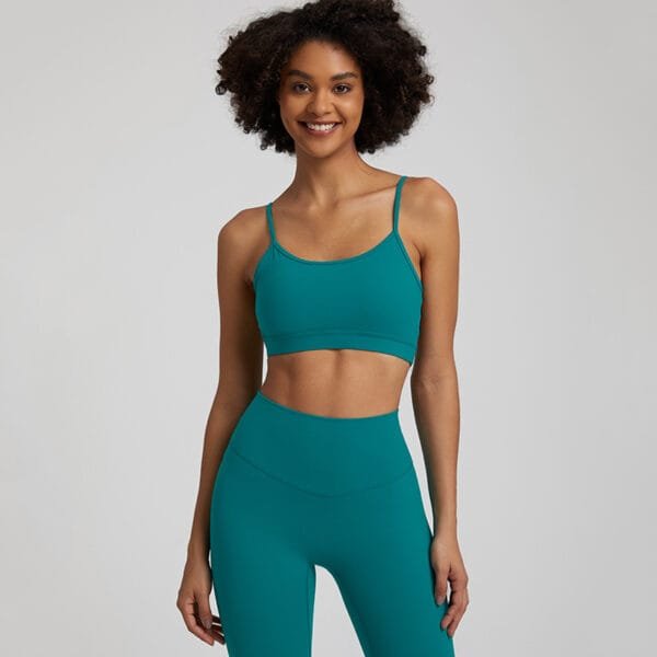 Guangzhou Manufacturing Customized Beautiful Butterfly Back Sexy Yoga Gym Fitness Sports Bra - Image 10