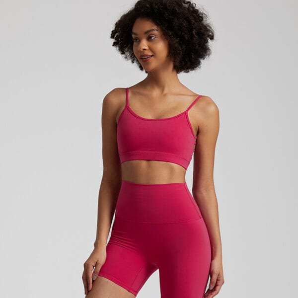 Guangzhou Manufacturing Customized Beautiful Butterfly Back Sexy Yoga Gym Fitness Sports Bra - Image 8
