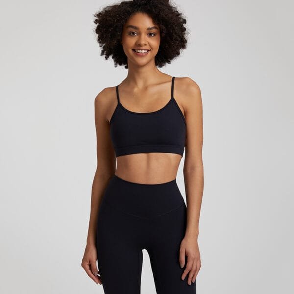 Guangzhou Manufacturing Customized Beautiful Butterfly Back Sexy Yoga Gym Fitness Sports Bra - Image 9