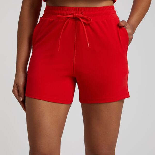 Casual Women Sports Gym Fitness Shorts Hot Pants With Drawstring And Side Pockets - Image 9