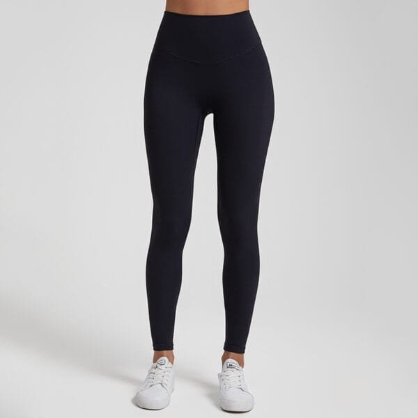 Multi Colors High Waist Butt Lifting Soft Skinny No Front Embarrassed Seam Line Yoga Leggings - Image 2