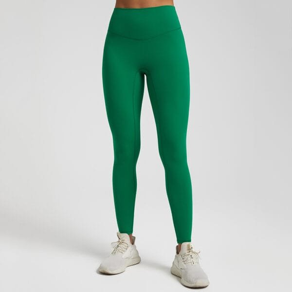 Multi Colors High Waist Butt Lifting Soft Skinny No Front Embarrassed Seam Line Yoga Leggings - Image 10