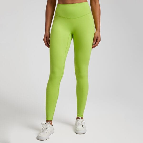 Multi Colors High Waist Butt Lifting Soft Skinny No Front Embarrassed Seam Line Yoga Leggings - Image 15