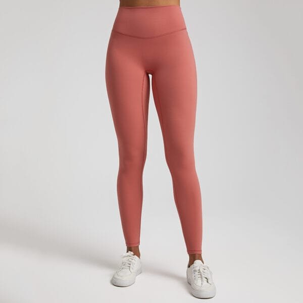 Multi Colors High Waist Butt Lifting Soft Skinny No Front Embarrassed Seam Line Yoga Leggings - Image 20