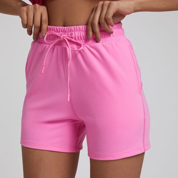 Casual Women Sports Gym Fitness Shorts Hot Pants With Drawstring And Side Pockets - Image 12
