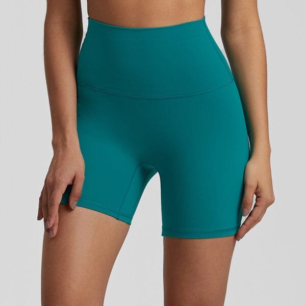 Bright Colors High Waist High Elastic Yoga Fitness Biker Three-point Shorts - Image 11