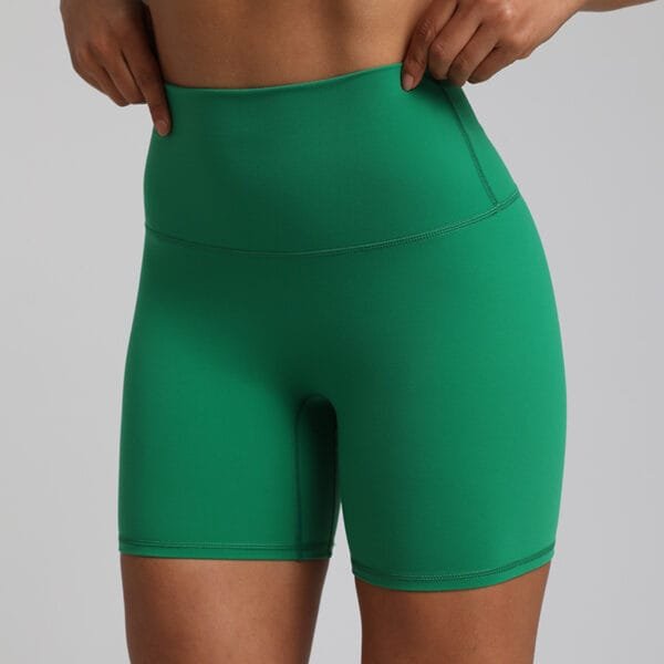 Bright Colors High Waist High Elastic Yoga Fitness Biker Three-point Shorts - Image 15