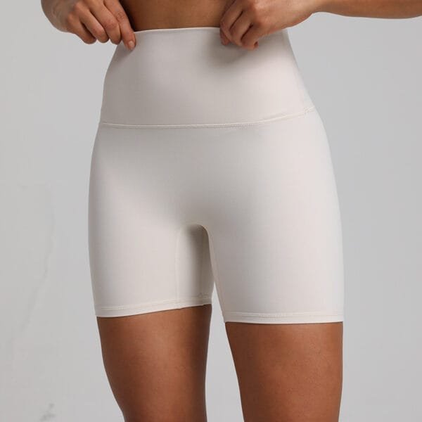 Bright Colors High Waist High Elastic Yoga Fitness Biker Three-point Shorts - Image 6